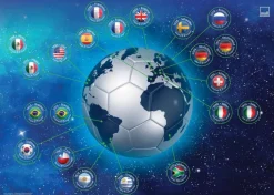 Moll Kinder- & Jugendschreibtische|Kinder- & Jugendschreibtische-Schreibtischunterlage Worldcup Hellblau