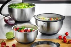 GEFU Küchenutensilien-Schüssel Muovo 1000 ml Silber