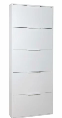 Composad Schuhschränke-Schuhkipper Espresso Weiß / Hochglanz