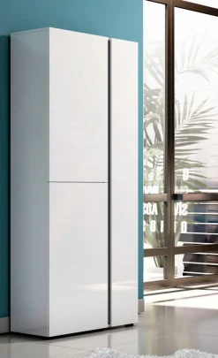 Schuhschränke-Schuhschrank Atrium Weiß Hochglanz