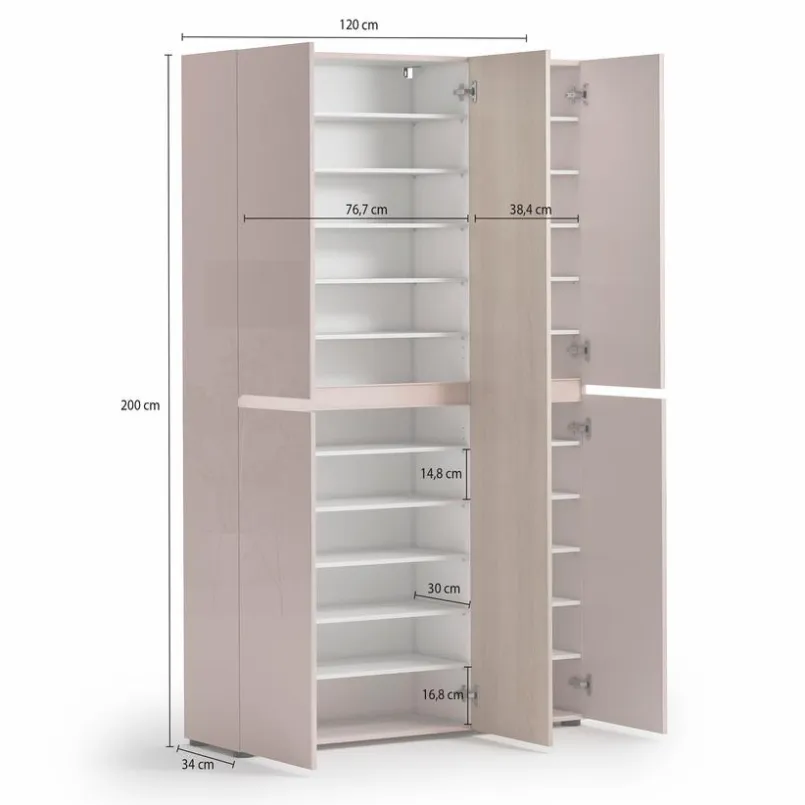 Schuhschränke-Schuhschrank Lady Cashmere