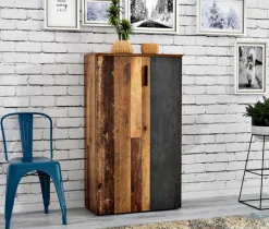 FORTE Schuhschränke-Schuhschrank Miami Vintage Braun