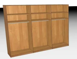 Wiemann Kleiderschränke-Schwebetürenschrank Cardiff 300 x 217 cm Erle