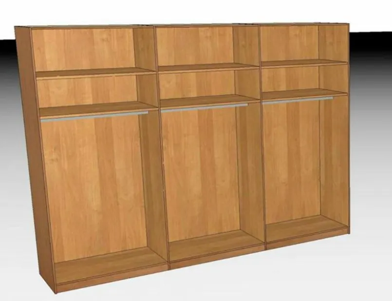 Wiemann Kleiderschränke-Schwebetürenschrank Cardiff 300 x 217 cm Erle