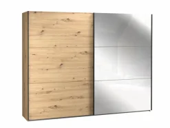 Kleiderschränke|FORTE Schwebetürenschrank Farida 270 x 211 cm Eiche