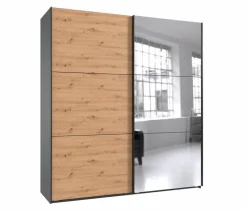 WIMEX Kleiderschränke-Schwebetürenschrank Level 36 200 x 216 cm Artisan-Eiche