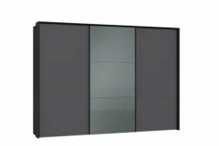 Jutzler Kleiderschränke-Schwebetürenschrank Liventio 300 x 220 cm Anthrazit / Matt