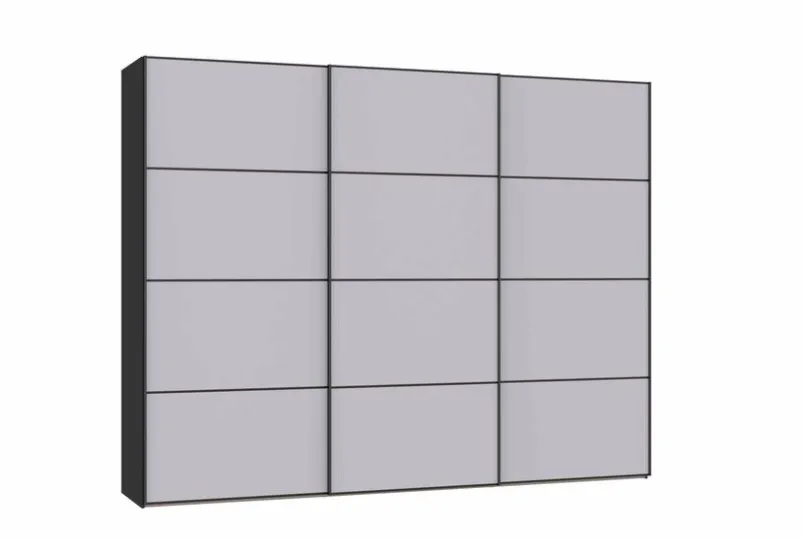 Jutzler Kleiderschränke-Schwebetürenschrank Liventio 300 x 236 cm Hellgrau