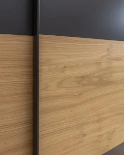 CASEDO Kleiderschränke-Schwebetürenschrank Malaga 300 x 230 cm Basalt