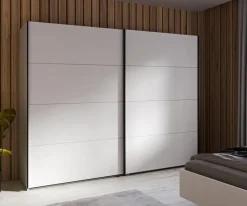 FORTE Kleiderschränke-Schwebetürenschrank Nektarius 270 x 211 cm Grau