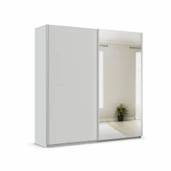 Kleiderschränke|rauch ORANGE Schwebetürenschrank Quadra 225 x 229 cm Seidengrau