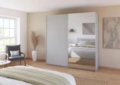 Kleiderschränke|rauch ORANGE Schwebetürenschrank Quadra 225 x 229 cm Seidengrau