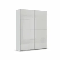 rauch ORANGE Kleiderschränke-Schwebetürenschrank Quadra 181 x 229 cm Seidengrau
