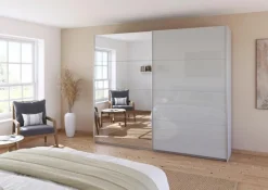 rauch ORANGE Kleiderschränke-Schwebetürenschrank Quadra 271 x 229 cm Seidengrau