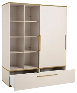 Babyzimmer Schränke & Regale|Babyzimmer Schränke & Regale|Paidi Schwebetürenschrank Stiene 164 x 200 cm Cashmere-Beige