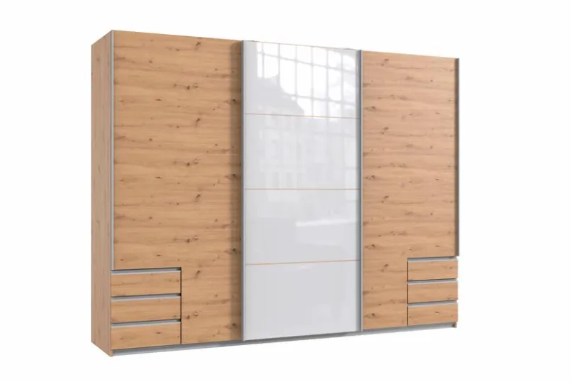 WIMEX Kleiderschränke-Schwebetürenschrank Valencia 270 x 208 cm Artisan-Eiche