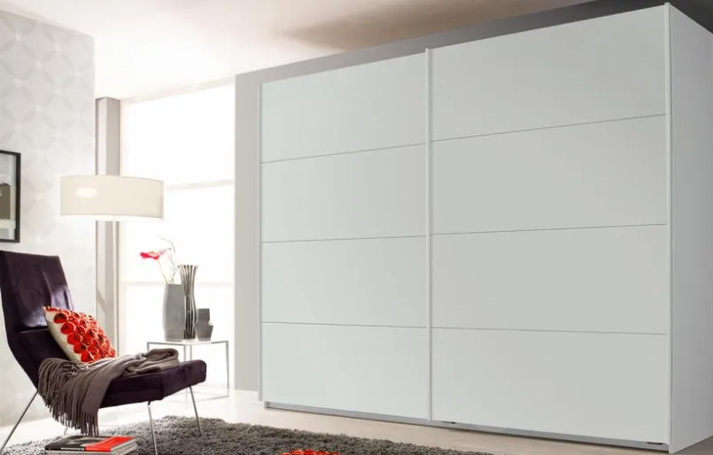 rauch ORANGE Kleiderschränke-Schwebetürenschrank Vareno 270 x 222 cm Seidengrau