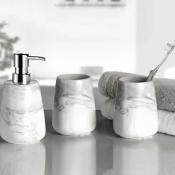 Badzubehör|Kleine Wolke Seifenspender Marble Weiß