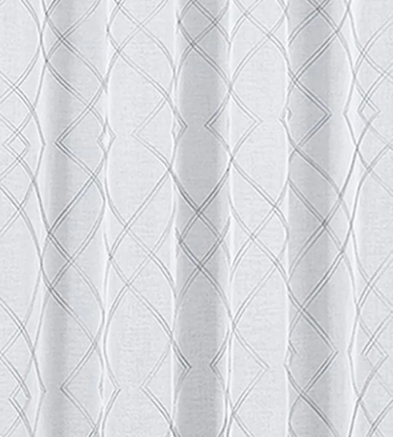 Vorhänge & Gardinen|Fürstenhof Ösenschal Irene 135 x 245 cm Silber