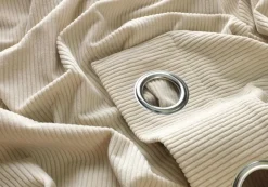 Vorhänge & Gardinen-Ösenschal Cord 140 x 250 cm Creme