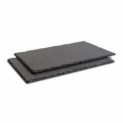 Platten|Servierplatten| Servierplatte 2tlg. Schwarz
