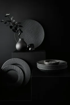 Villeroy & Boch Platten|Servierplatten-Servierteller Coupe 25 cm Schwarz