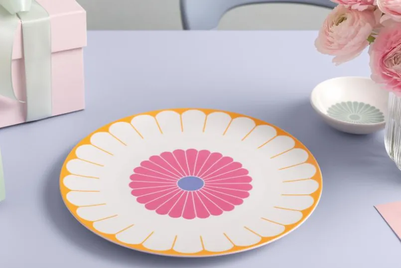 Platten|Servierplatten|Villeroy & Boch Servierteller Fleur Ø 31,8 cm Bunt