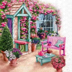 Tischwäsche|Tischwäsche-Serviette Garden View 20tlg. Rosa