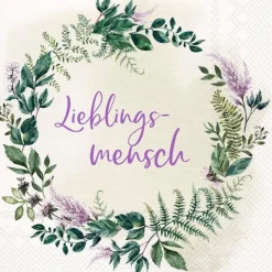 Serviette Lieblingsmensch 20tlg.< Hot
