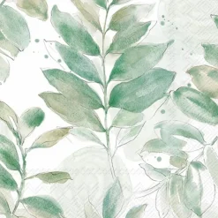 Tischwäsche|Tischwäsche-Serviette Soft Petal Leaves 20tlg. Grün