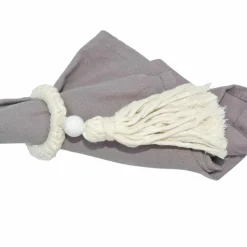 Halterungen-Serviettenring Quaste Ø 7 cm Creme