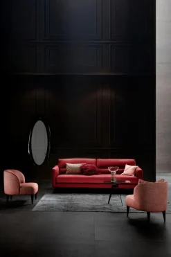 Sormani Sessel-Sessel Latina Anzio Rot