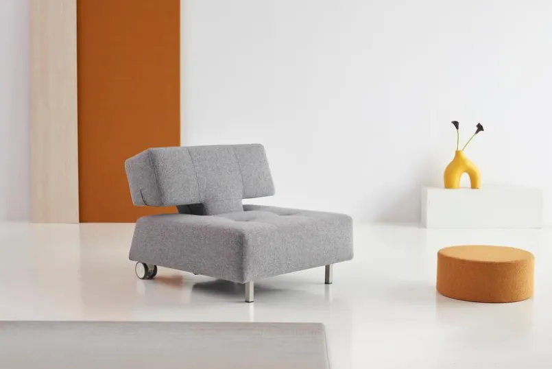 INNOVATION LIVING Sessel-Sessel Long Horn Excess Granit