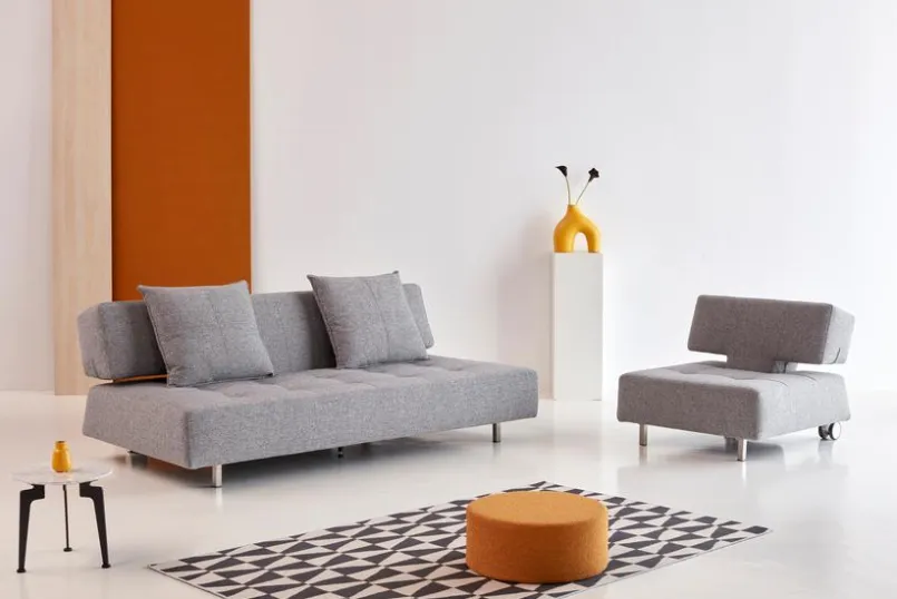 INNOVATION LIVING Sessel-Sessel Long Horn Excess Granit