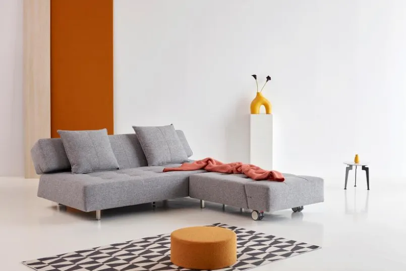 INNOVATION LIVING Sessel-Sessel Long Horn Excess Granit