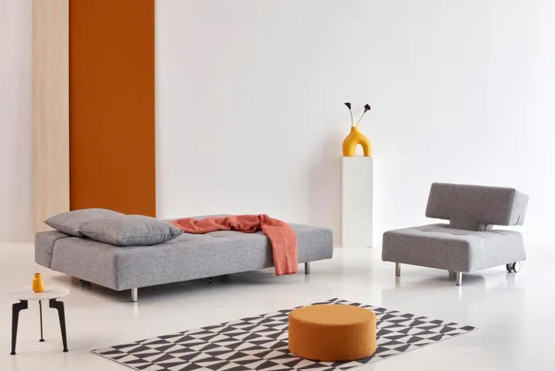 INNOVATION LIVING Sessel-Sessel Long Horn Excess Granit