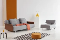 INNOVATION LIVING Sessel-Sessel Long Horn Excess Granit