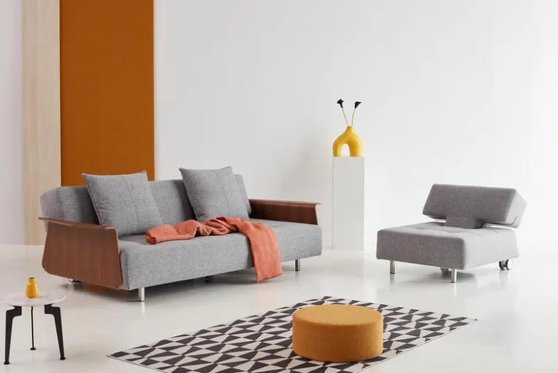 INNOVATION LIVING Sessel-Sessel Long Horn Excess Granit