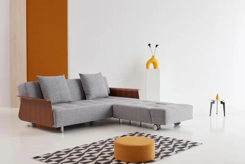 INNOVATION LIVING Sessel-Sessel Long Horn Excess Granit