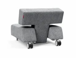 INNOVATION LIVING Sessel-Sessel Long Horn Excess Granit