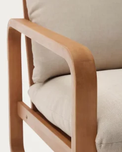 Kave Home Loungesessel|Gartenstühle-Sessel Sacaleta Beige