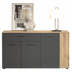 Kommoden|trendteam Sideboard Esteban Anthrazit