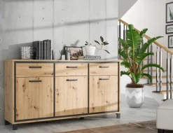 FORTE Kommoden-Sideboard Farida Eiche Artisan