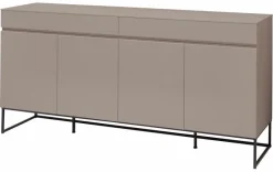 Wohnconcept Kommoden-Sideboard Saposa Basalt