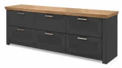 Kommoden|set one by Musterring Sideboard York Graphit / Eiche