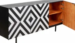 KARE DESIGN Kommoden-Sideboard Arctic 87181 Schwarz / Weiß