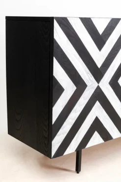 KARE DESIGN Kommoden-Sideboard Arctic 87181 Schwarz / Weiß