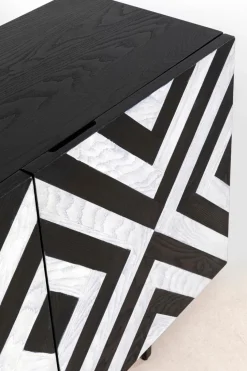 KARE DESIGN Kommoden-Sideboard Arctic 87181 Schwarz / Weiß