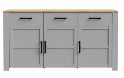 FORTE Kommoden-Sideboard Bohol Grau