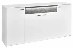 Kommoden|set one by Musterring Sideboard Deltona Weiß / Matt